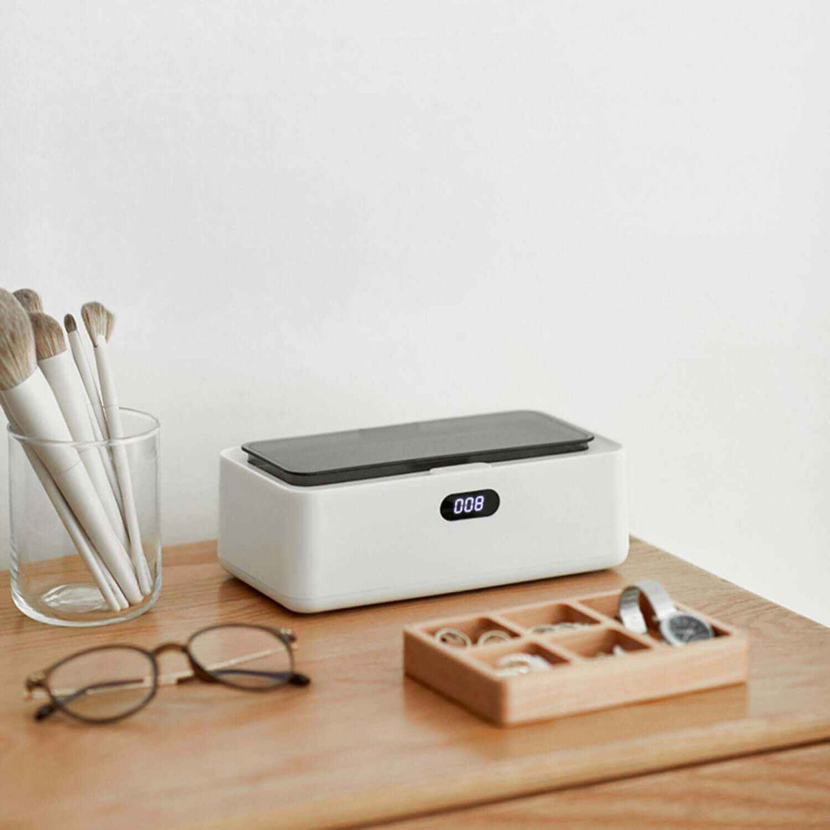 Machine de nettoyage ultrasonique compacte cooknice pour lentilles de contact