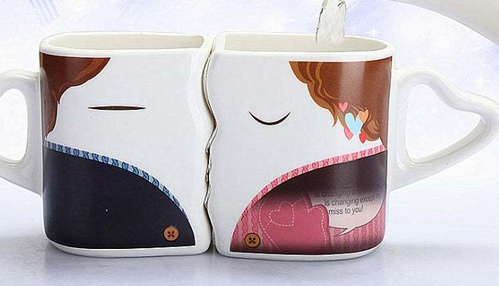 1605cb5f5deef9fbb49cd3d8901a79ecCooknice Couples Kiss Matching Ceramic Coffee Cups Set