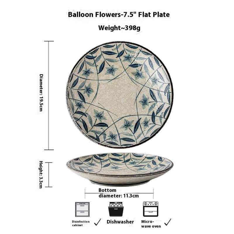 CookniceCooknice Retro Kikyo Deep Porcelain Dish Plate